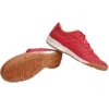 Sm4 Botines Futsal De Cuero Rojo Suela Caramelo