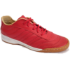 Sm4 Botines Futsal De Cuero Rojo Suela Caramelo